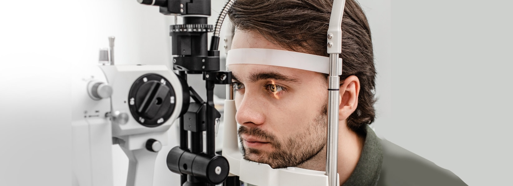 young man during eye exam in Lee's Summit